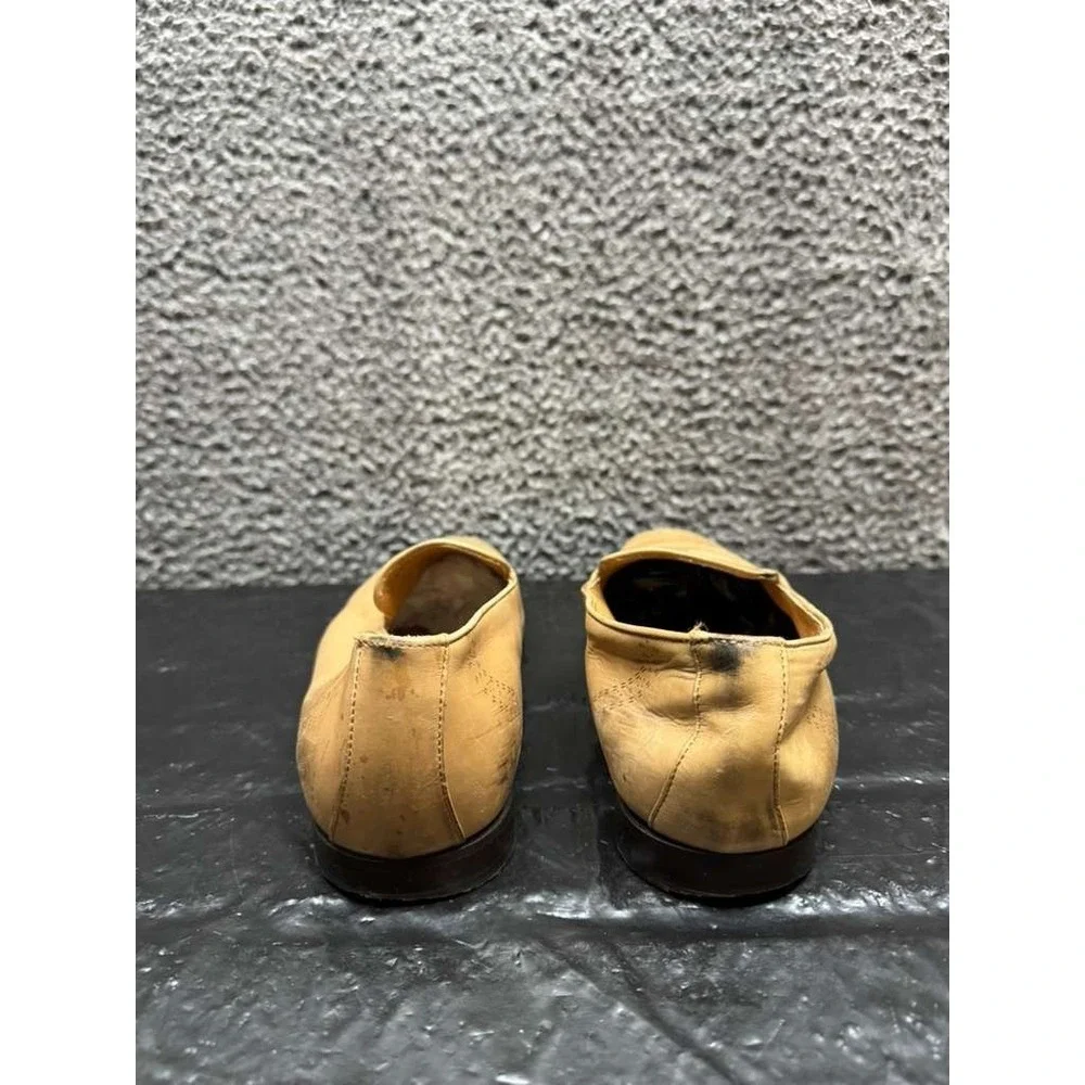 Alberto‎ Moretti Arfango Leather Slip-On Loafers Light Brown Mens Size 8 US
